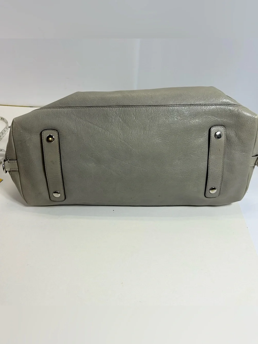 Coach Large Madison Sabrina Satchel Bag purse 12949 gray silver two way